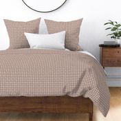 simple plaid in mocca on linen
