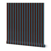 JP3 - Basic Stripes in Rusty Brown and Slate Blue