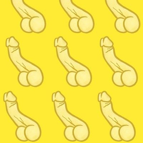 Repeating Penis in Yellow - Large