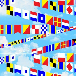 Maritime Signal Flags with Sailor Sayings