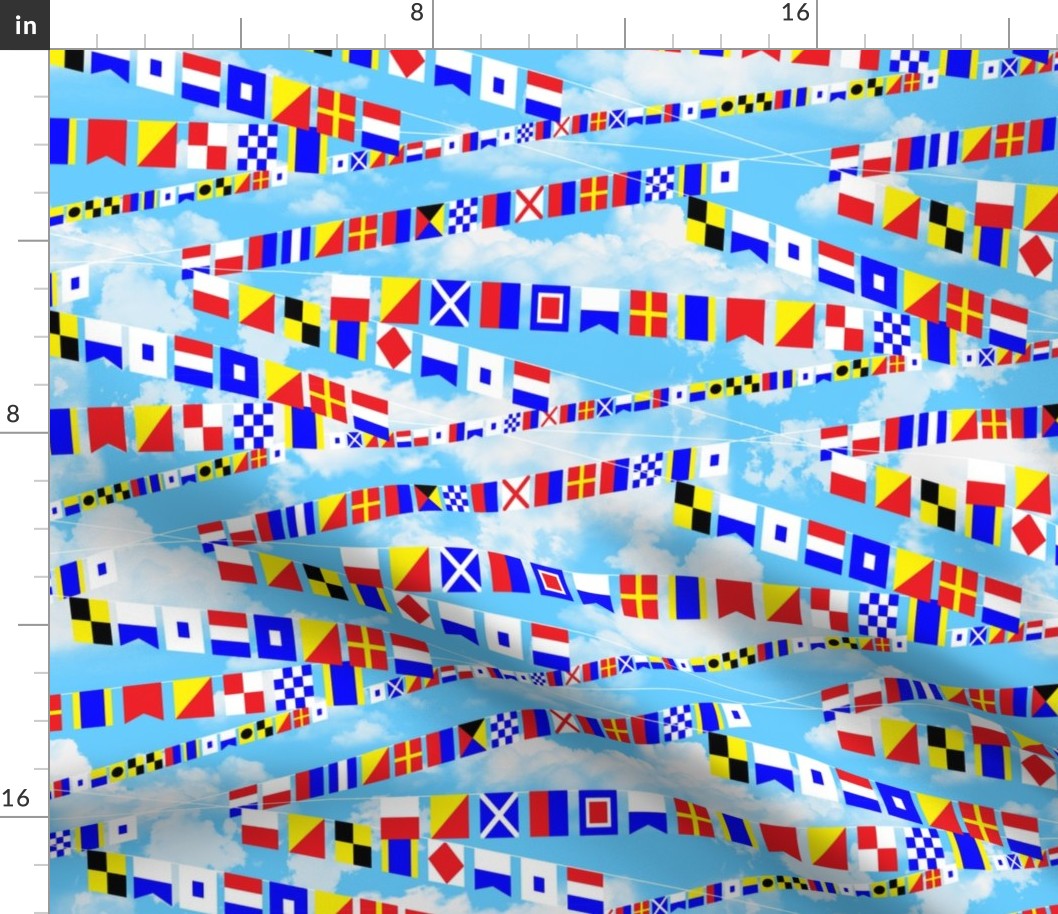 Maritime Signal Flags with Sailor Sayings