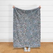 grey blue giraffe leopard print