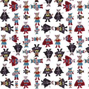 SuperHero Cats Pattern