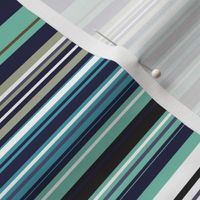 Colorful stripes |  16 – marine blue turquise green