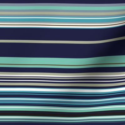 Colorful stripes |  16 – marine blue turquise green