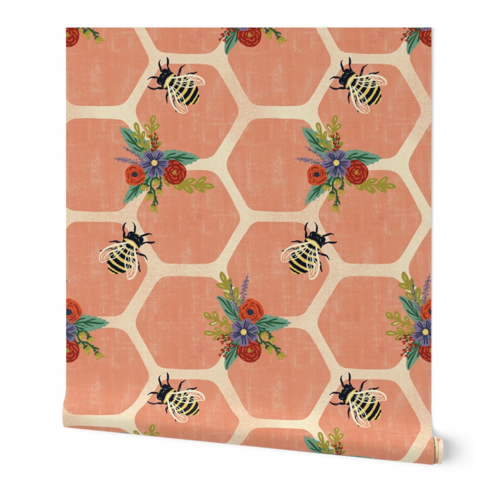 Sweet to the soul - Coral honeycomb - Large