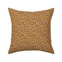 Trendy leopard print animals fur modern Scandinavian style raw brush  abstract ochre pink