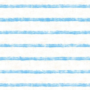 Nautical Sky-blue Burlap stripes 7"