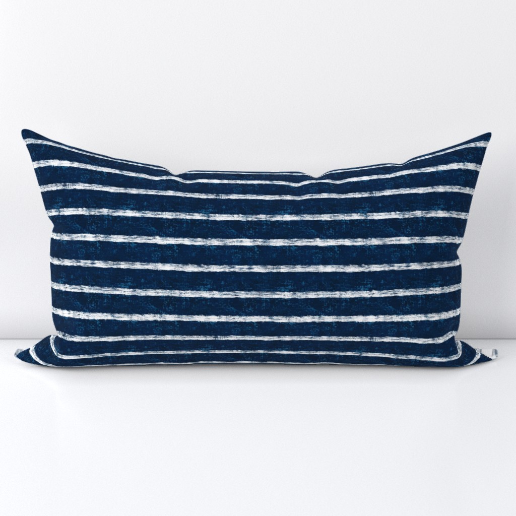 Nautical Navy Burlap 7”