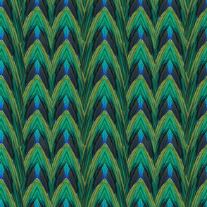 Peacock Feathers Full Stripes