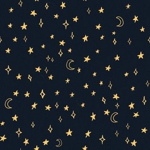 Hand-Drawn Night Sky