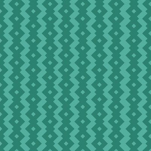 Teal diamond stripes