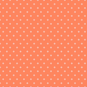 Coral diamond polkadots