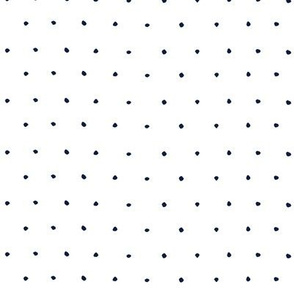 Navy blue organic pin dots spotty dotty micro