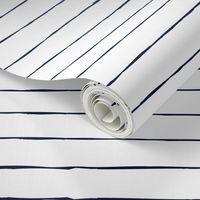 micro ditsy blue lines on white nautical sailing stripes