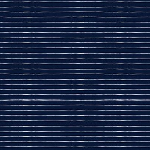 Micro Ditsy white stripes on Navy blue background nautical stripes