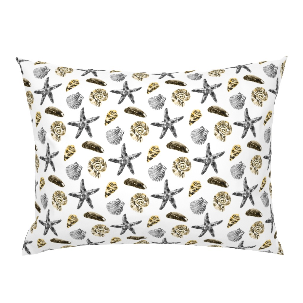 Coastal Treasure|Shells Starfish White|Renee Davis