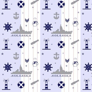 In The Navy Nautical Pattern