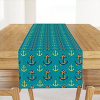 Nautical Anchor (Turquoise)