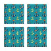 Nautical Anchor (Turquoise)