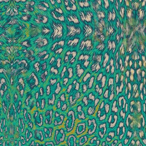 leopard_teal-mint navy