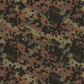 German Flecktarn Camouflage Pattern