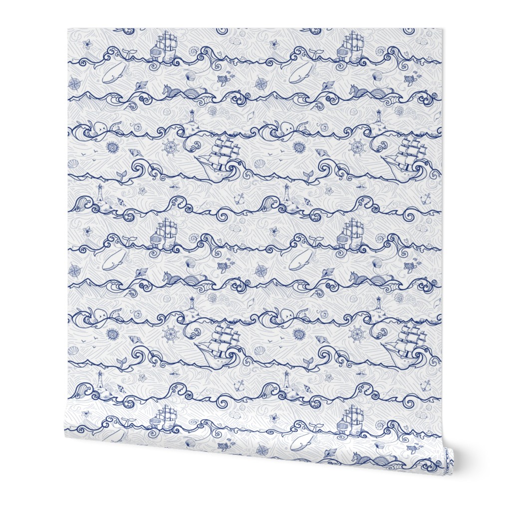 Seafaring Adventure // navy and white