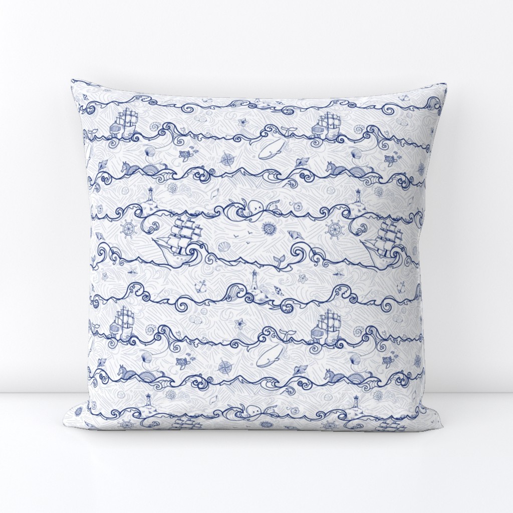 Seafaring Adventure // navy and white