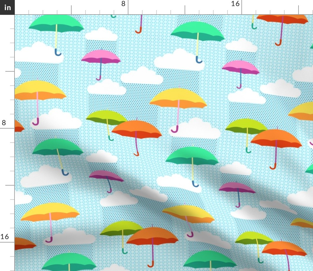 Umbrellas and rain