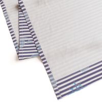 Watercolor Blue Whales Anchor Linen Sailor Stripes