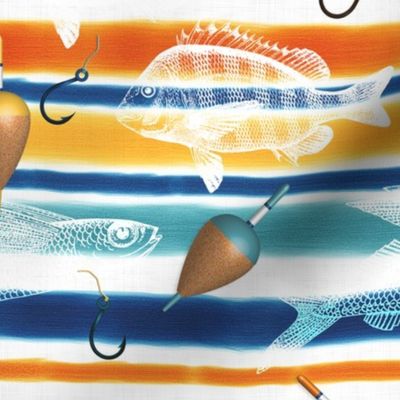 Nautical Stripes (Fishes)