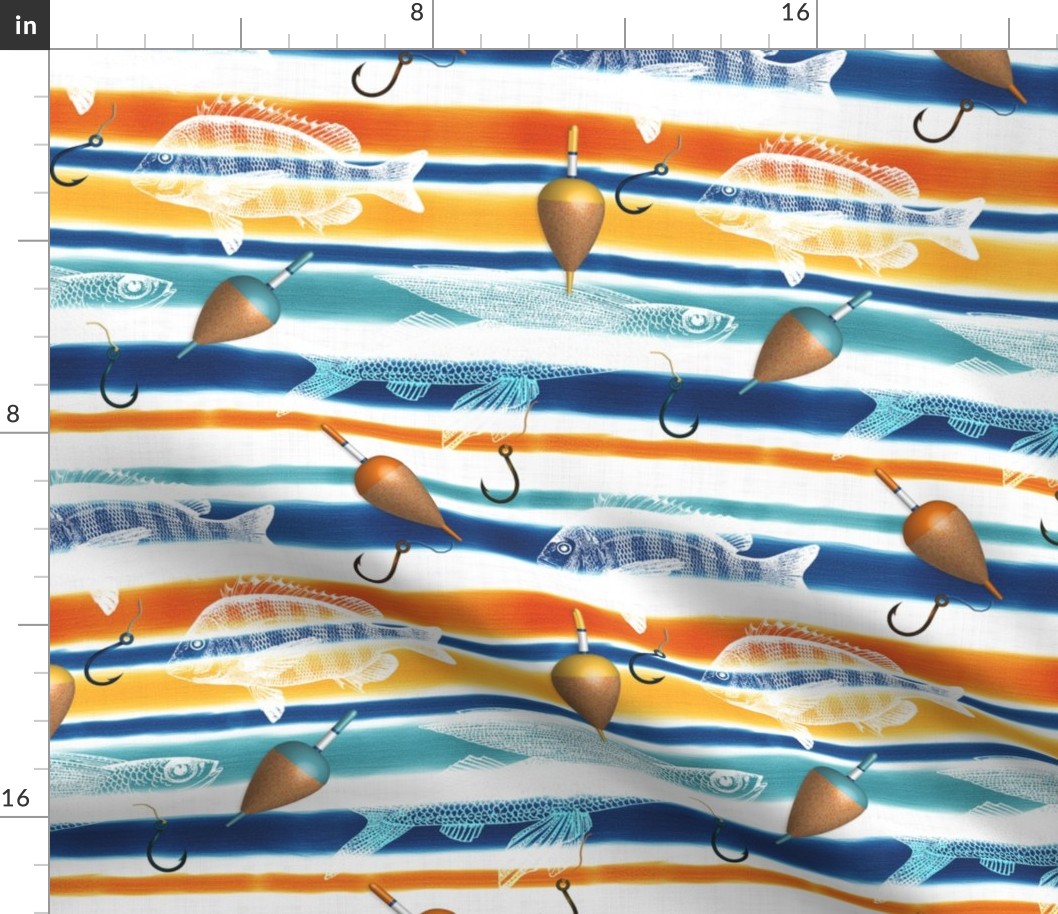 Nautical Stripes (Fishes)
