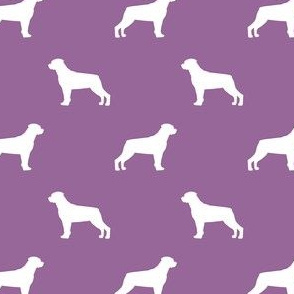 rottweiler silhouette dog fabric - dog breed fabric, dog wallpaper, silhouette dog wallpaper, rottweiler dog fabric - purple