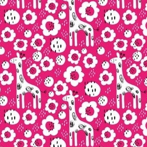 cute giraffe nursery print