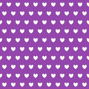 heart polka dots half inch purple