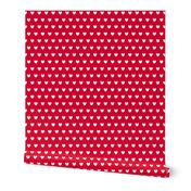 heart polka dots half inch red