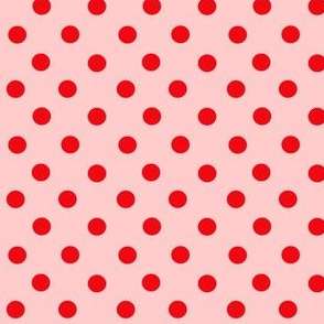 Red dots on pink