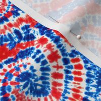 (small scale) red white and blue tie dye - LAD19BS