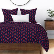 lobsters - red on navy - C19BS