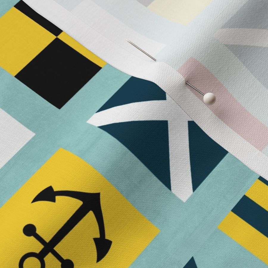 Nautical Flags Square - Regatta Colors