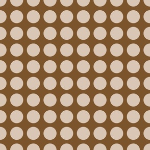 Earthy polka dots print