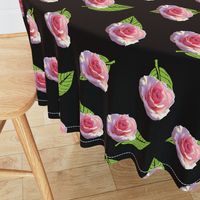 Floating Sweet Sonata Rose - large, black