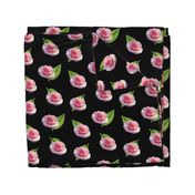 Floating Sweet Sonata Rose - large, black