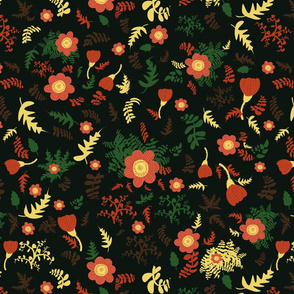 folk floral pattern by rysunki_malunki