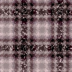 JP5 - Fizzy Jagged Plaid in Lavender Chocolate Brown aka Puce