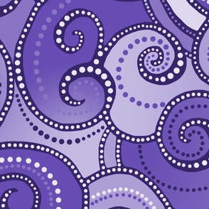Rolling Waves - Purple Violet