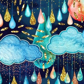 Glitter Rain Dream Clouds