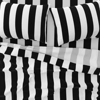 Black and White Circus Big Top 3" Vertical Stripes