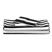 Black and White Vertical Cabana Tent 2" Stripes