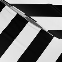 Black and White Vertical Cabana Tent 2" Stripes